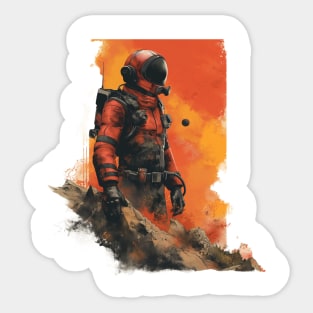 Martian Pioneer Sticker